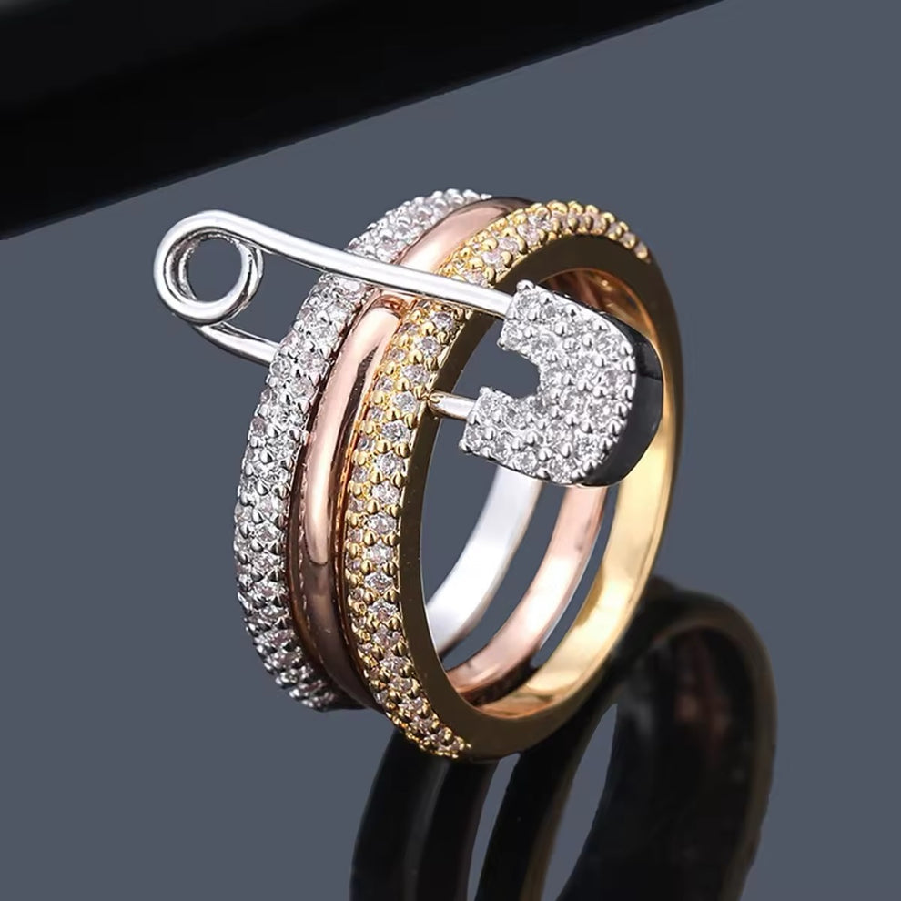 Eleganter Damenring 3 in 1
