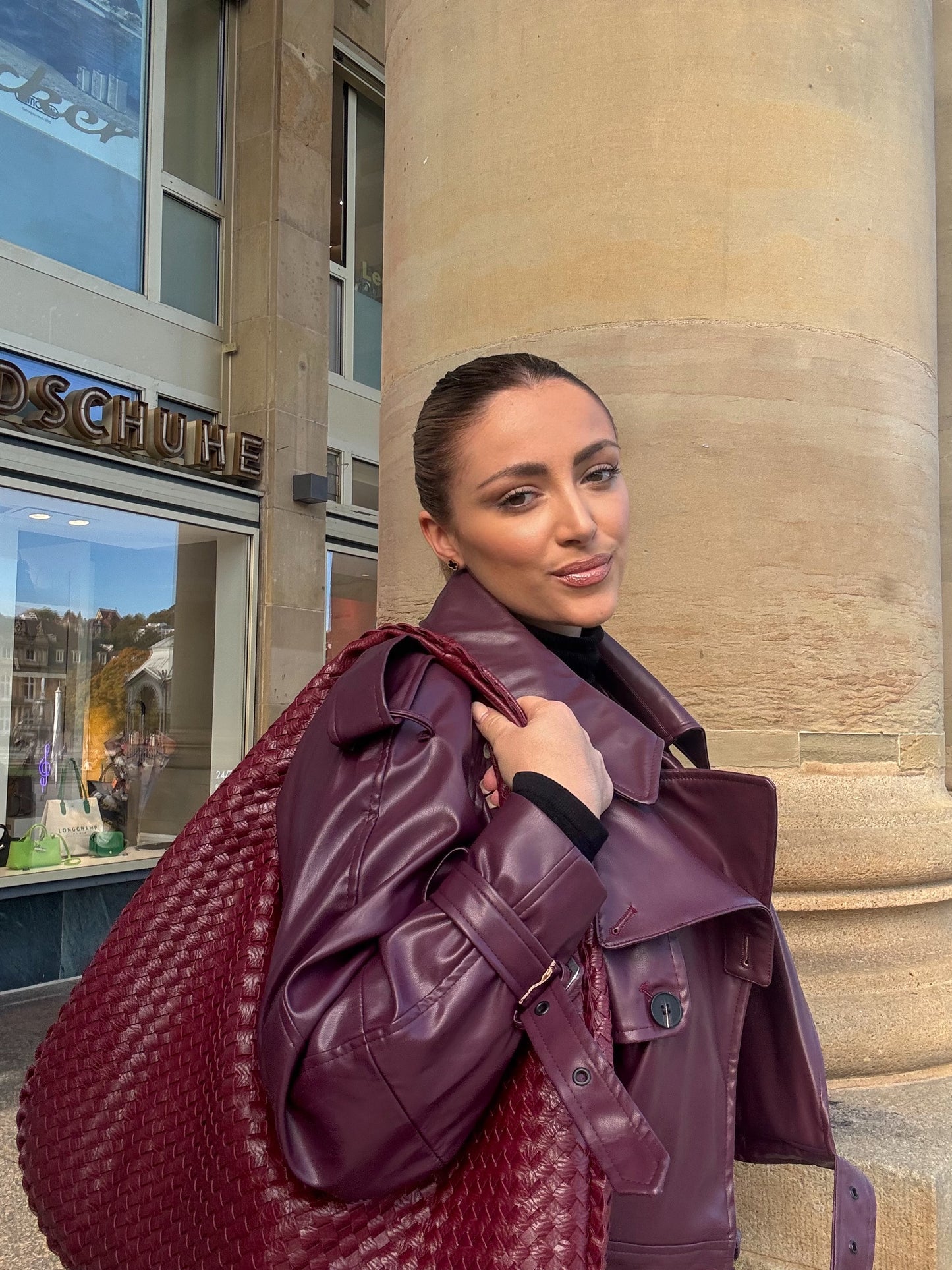 Bordeaux Trench Jacket